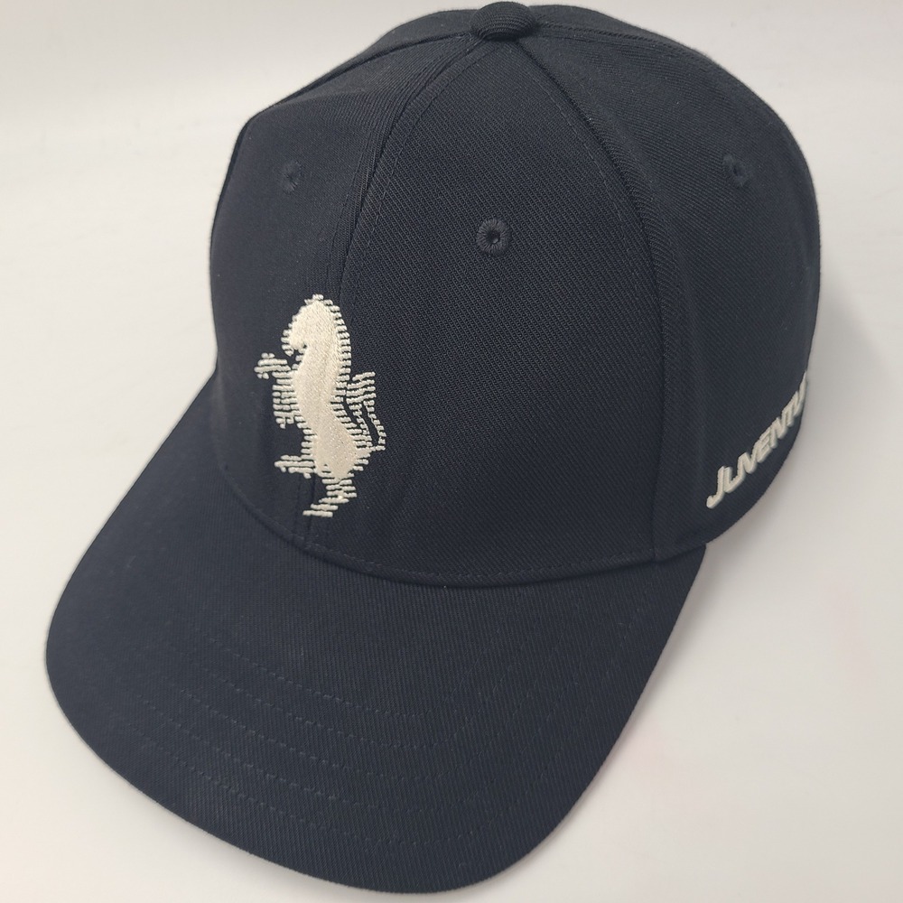 Juventus Hat Strapback Adidas Black White Serie A Soccer Football Club FC Men